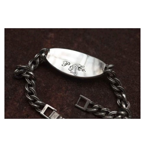 HORSE PLATE BRACELET SILVER