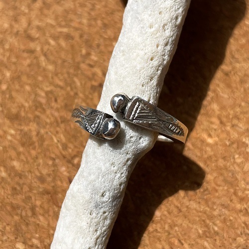 TUAREG SILVER JEWELRY BALL END RING