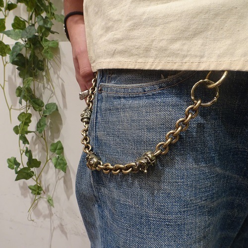 BULL WALLET CHAIN/Brass