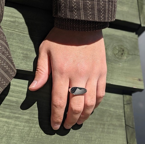 R204(RP)OVAL SIGNET RING