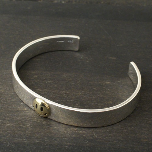 SMILE SILVER & BRASS BRACELET L