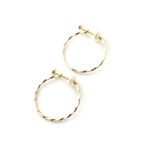 K10 GOLD TWIST EARRING EARCUFF SET �Ҳʥ��ʤ������ѥ�ǥ�