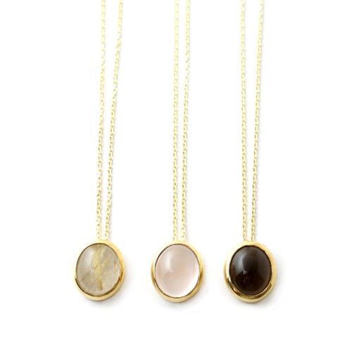 OVAL CABOCHO�� NECKLACE GP