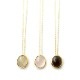 OVAL CABOCHO�� NECKLACE GP