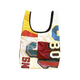redad uniform patchwork bag