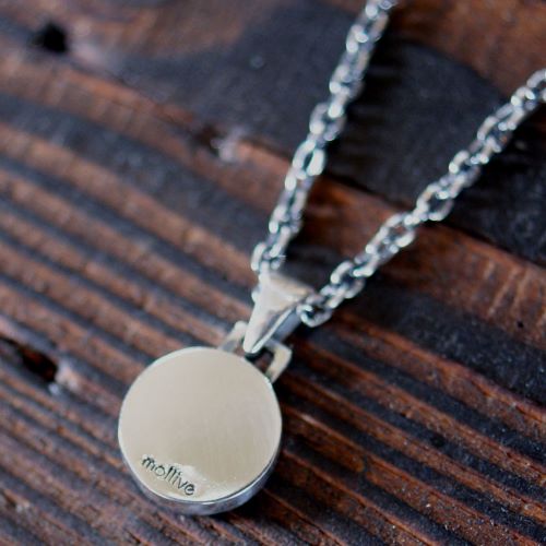 ONYX FLAT ROUND NECKLACE
