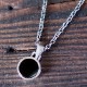 ONYX FLAT ROUND NECKLACE
