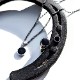 ONYX FLAT ROUND NECKLACE