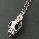 WOLFSKULL CHARM-silver