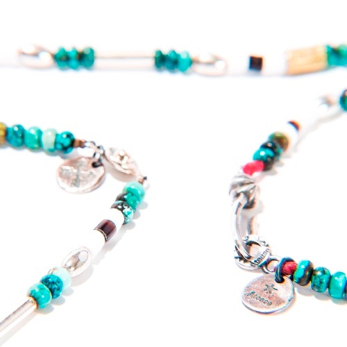 SILVER & TURQUOISE BZ NECKLACEHey!Say!JUMP