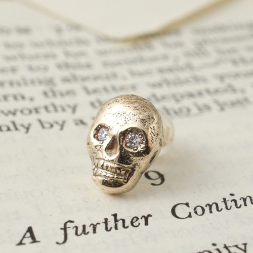 SKULL DIAMONDS PIERCE K10