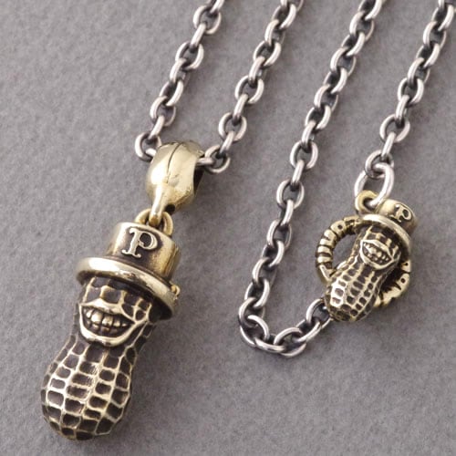LARGE PEANUTS/Brass��PEANUTS CHAIN/Brass