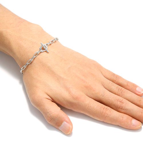 B.R.CHANNEL�Ҳ��� Thin Horseshoe Toggle Bracelet - Long Link