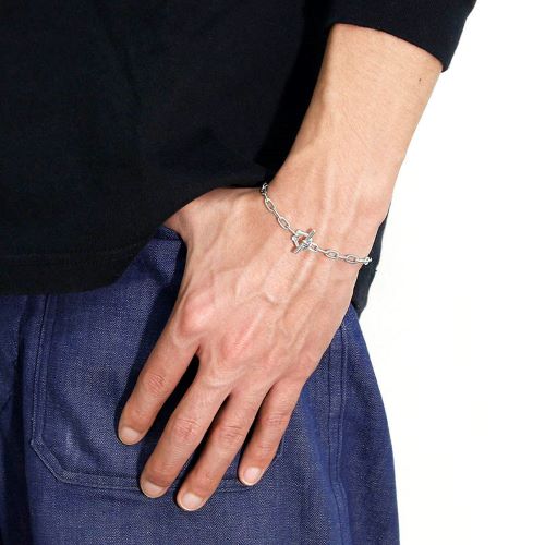 B.R.CHANNEL�Ҳ��� Thin Horseshoe Toggle Bracelet - Long Link