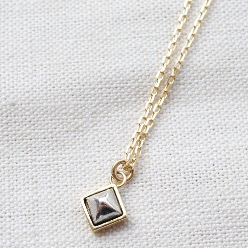 STUDS K18+SV NECKLACE