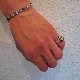 ���Ρ��ޥ���湯�󤵤����ѥ�ǥ� HALLMARK LARGE 18KPG �� SILVER RING