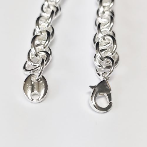 mollive BIG ROPE CHAIN BRACELET SILVER COATING L.