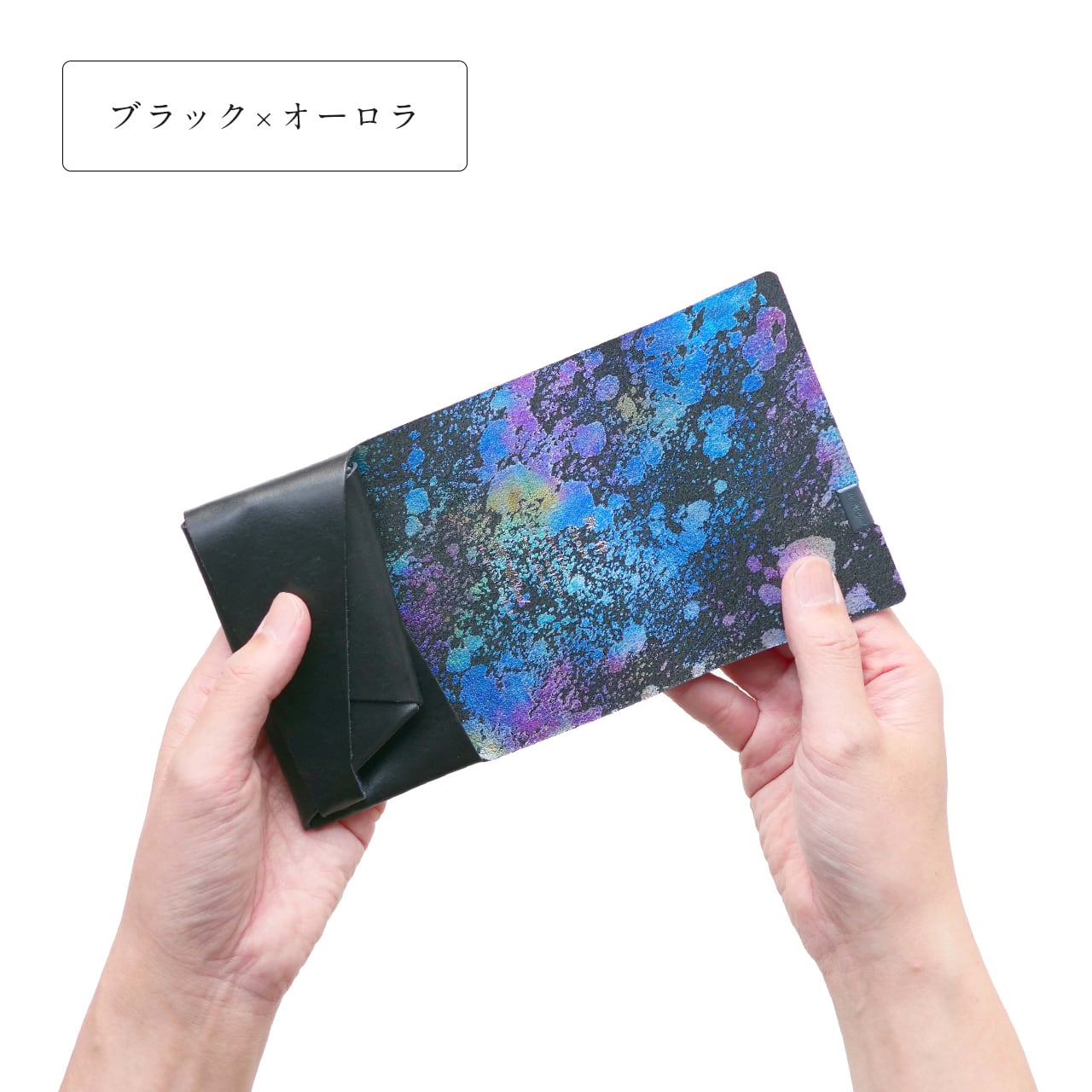 SHOSA��COIN CASE��BLACK��AURORA(�֥�å����ߥ���������¦)