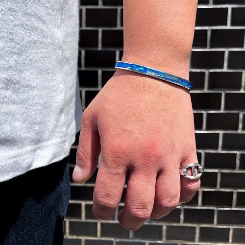 Enameled Bangle��SILVER��