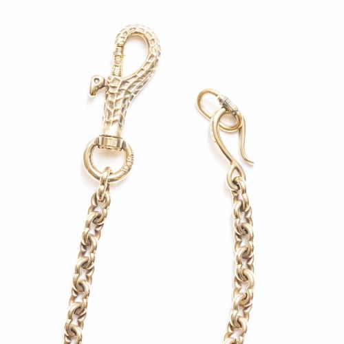 PEANUTS WALLET CHAIN plane brass