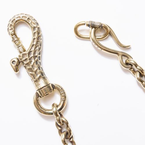 PEANUTS WALLET CHAIN plane brass