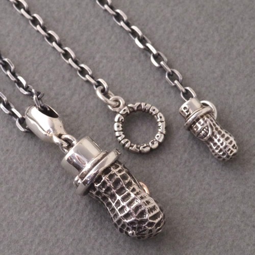 LARGE BERO PEANUTS/SilverK10PGPEANUTS CHAIN/Silver