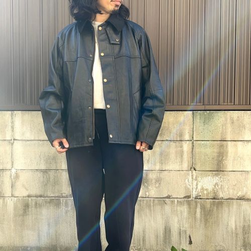 yoused��LEATHER DRIVER'S JACKET(2)