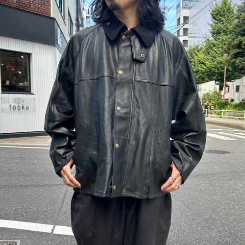 yoused��LEATHER DRIVER'S JACKET(2)