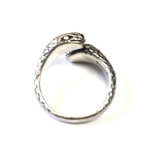 LUCKY SNAKE RING W-HEADS��