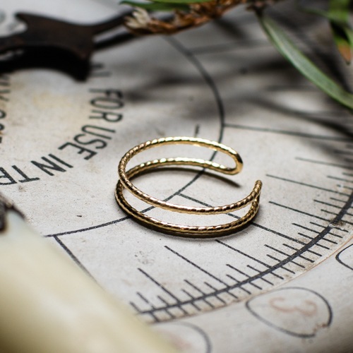 K10 GOLD CUT UNIT RING �Ҳʥ��ʤ������ѥ�ǥ�