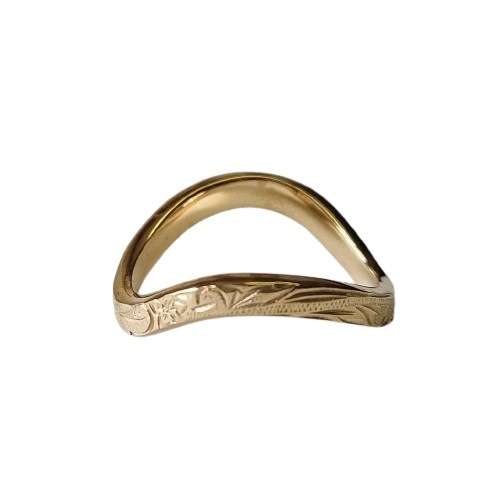 STAINLESS HAWAIIAN WAVE RING GP.