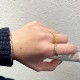 STAINLESS HAWAIIAN WAVE RING GP.