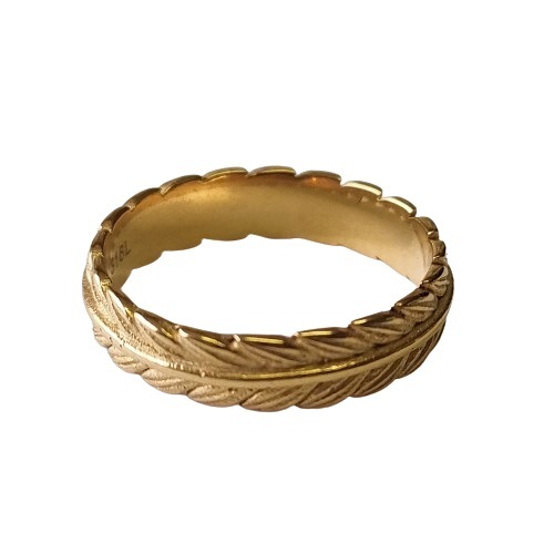 YUMEKIѥƥࡣSTAINLESS HAWAIIAN LEAF RING GP.