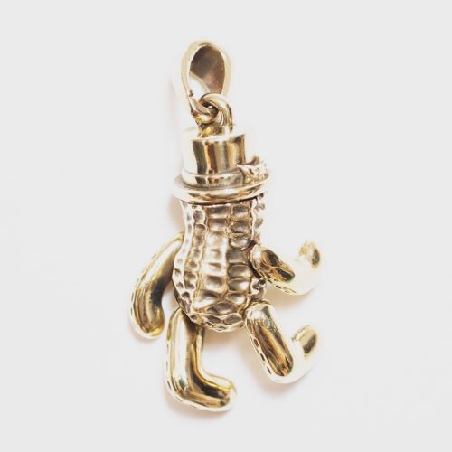 TEDDY PEANUTS (brass) PENDANT