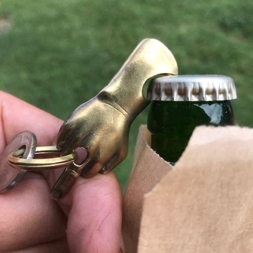 MiddleFinger Keycover (ANTIQUE GOLD)