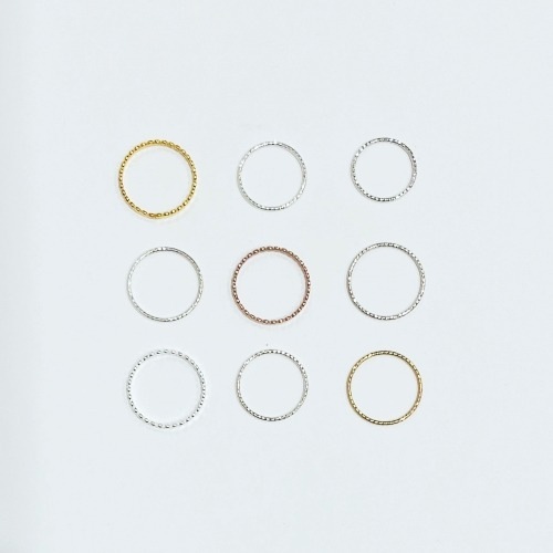 Ƿѥƥ 3SET SILVER DOT RINGS