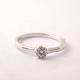 WAVE SLENDER ENGAGEMENT RING-PT900
