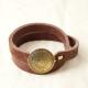 INTI SUN LEATHER BRACELET DB