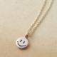 10K SMILE NECKLACE SMALL