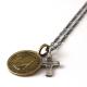 60's COIN BRASS NECKLACE