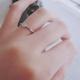 WAVE SLENDER ENGAGEMENT RING-PT900