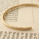 CUT COIN BRACELET / G