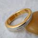 FLAT SILVER WITH K18 GOLD RING