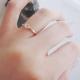FLAT SLENDER ENGAGEMENT RING-18KYG