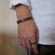 LETHER SMILE BRACELET DB