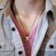 60's COIN BRASS NECKLACE