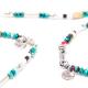 SILVER & TURQUOISE BZ ANKLET