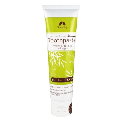 ナチュラルトゥースペースト ティートゥリー＆ミント 80g ソルト配合