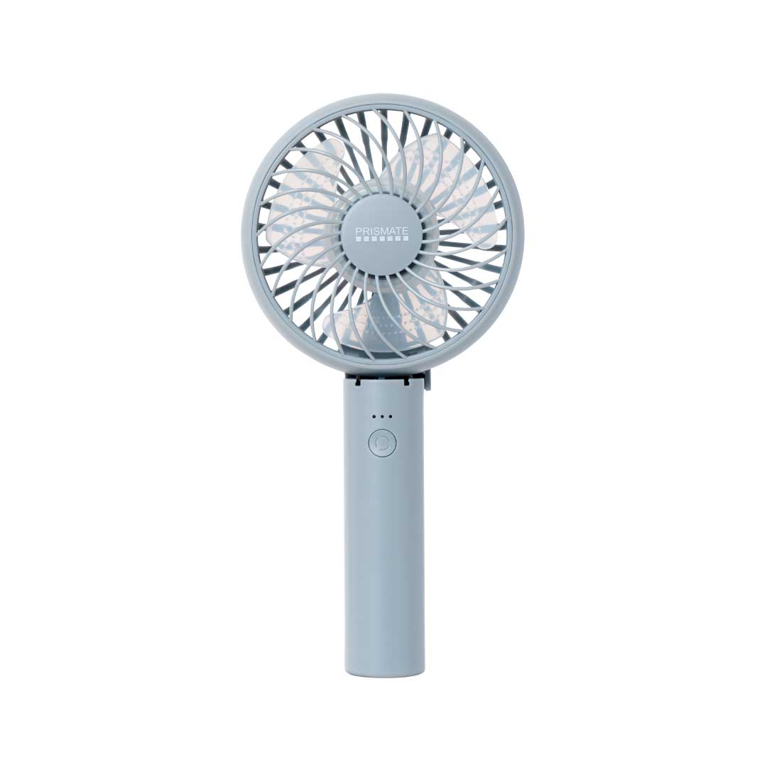 静音ハンディファン アロマトレイ付 スモーキーブルー