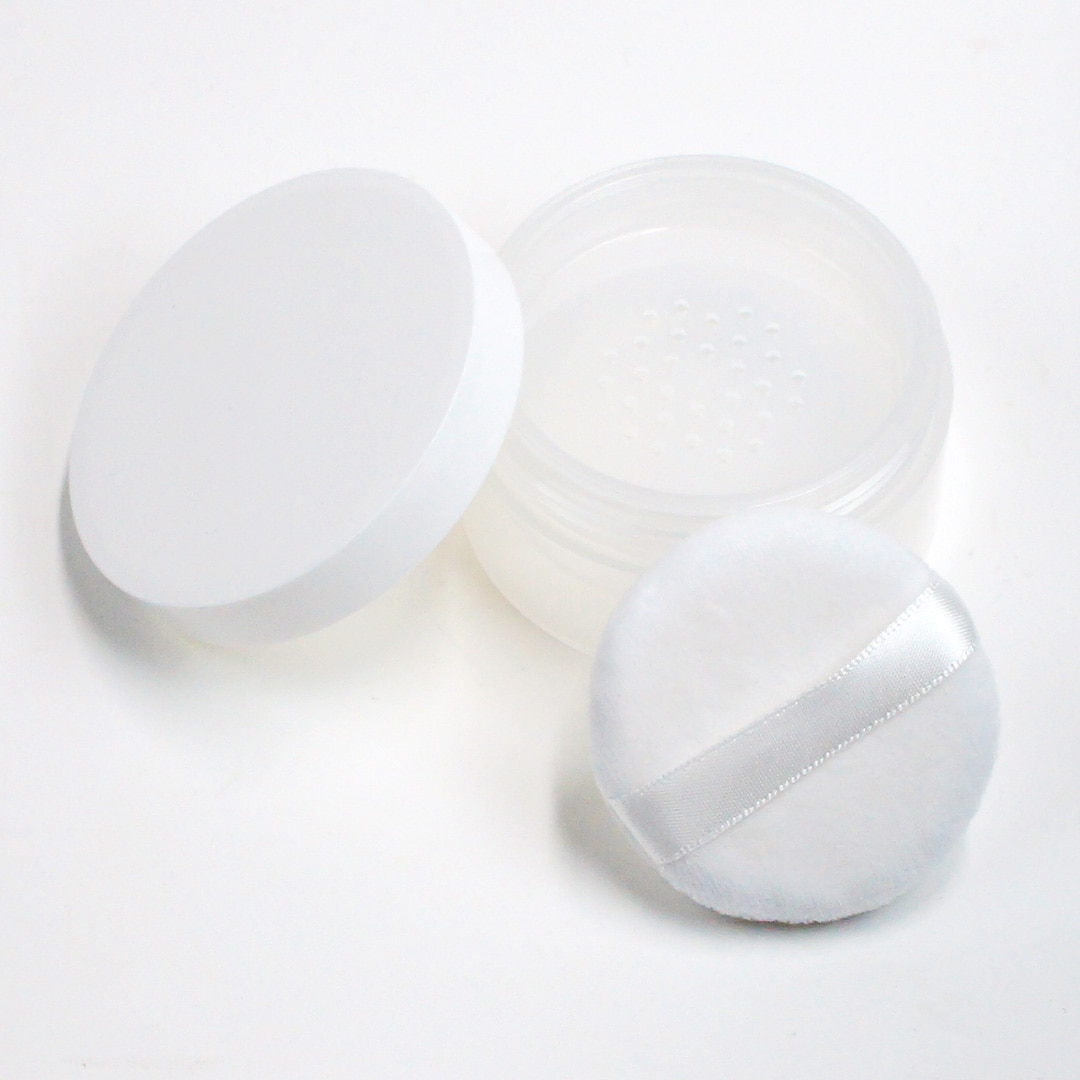 パウダー容器（ホワイトリボンパフ)